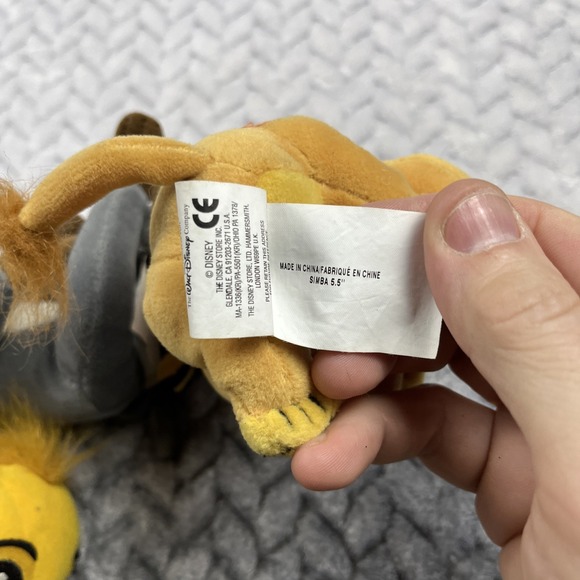 Disney Lion King 4 Plushies Collectible Toy Stuffies Simba x2/Rafiki/Mufasa 5.5" - Picture 11 of 14